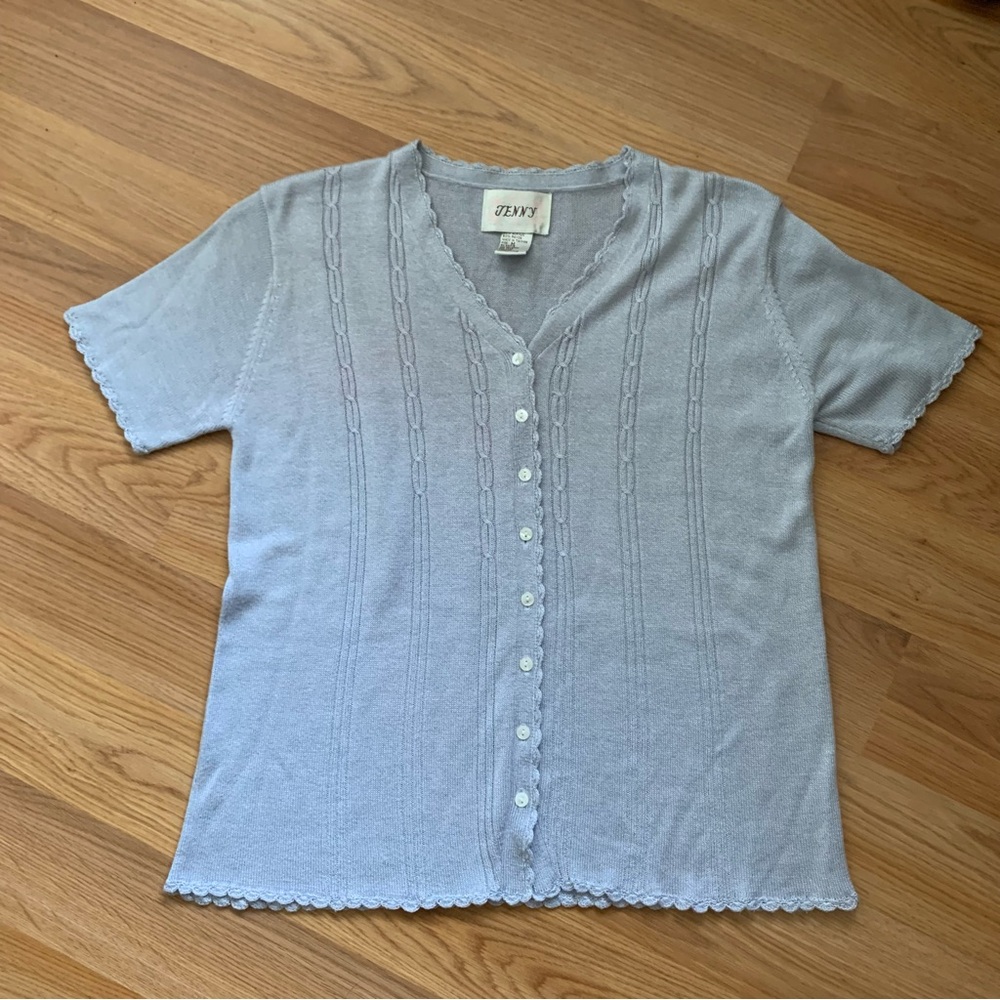 Light blue shirt sleeve top